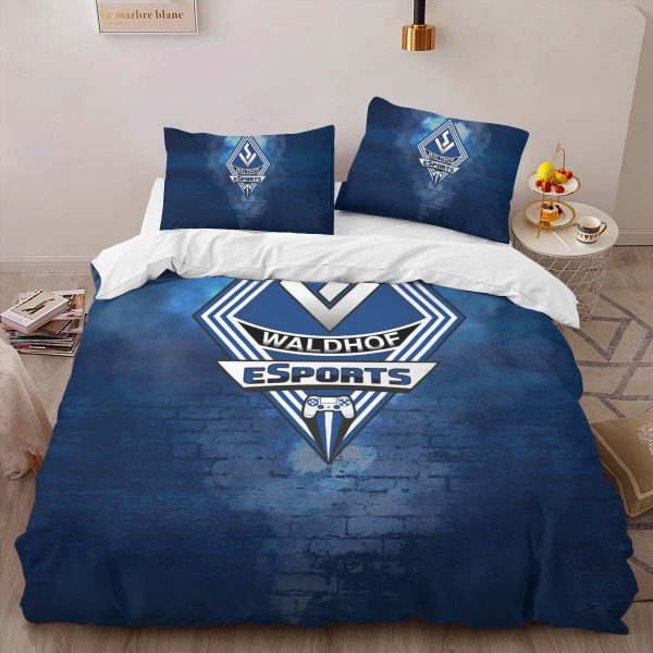 SV Waldhof Mannheim 07 black blue brick wall SVW Kinderbettwäsche - Bettwäsche
