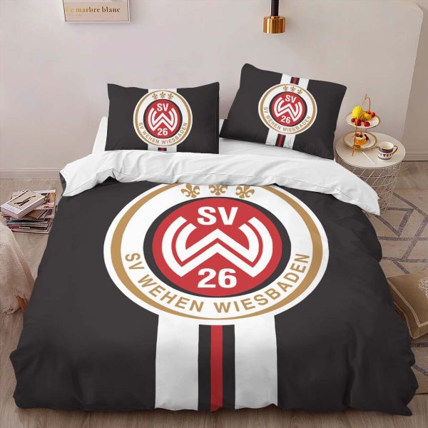 SV Wehen Wiesbaden black background 02 Kinderbettwäsche - Bettwäsche