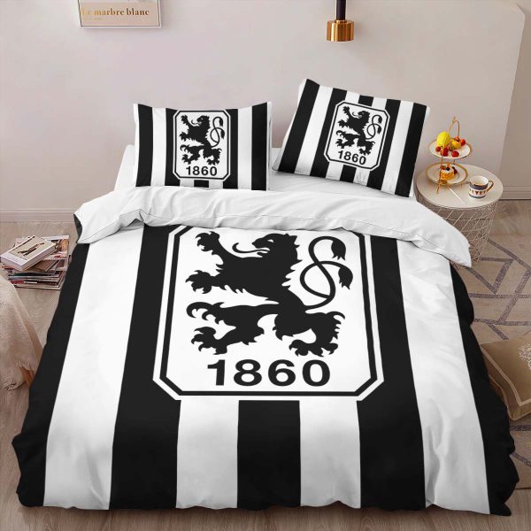 TSV 1860 München black and white background 01 Kinderbettwäsche - Bettwäsche