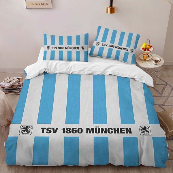 TSV 1860 München blue white background 02 Kinderbettwäsche - Bettwäsche