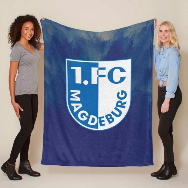 1. FC Magdeburg blau Fleecedecke - Decke