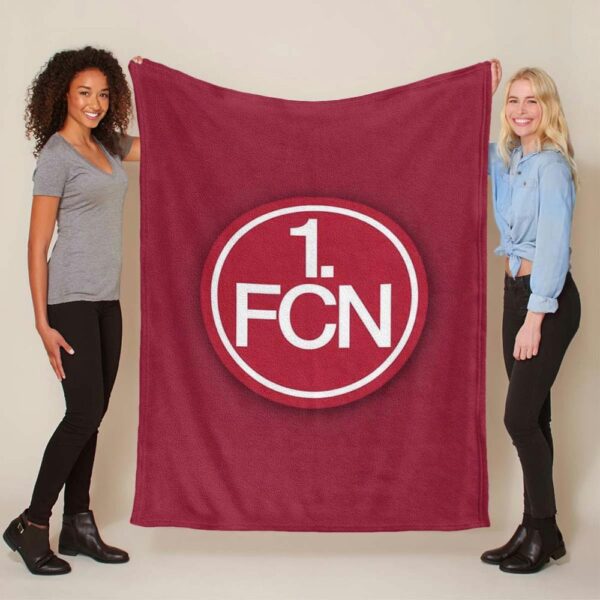 1. FC Nürnberg roter Hintergrund Fleecedecke - Decke