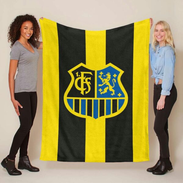 1. FC Saarbrücken schwarz gelb Fleecedecke - Decke