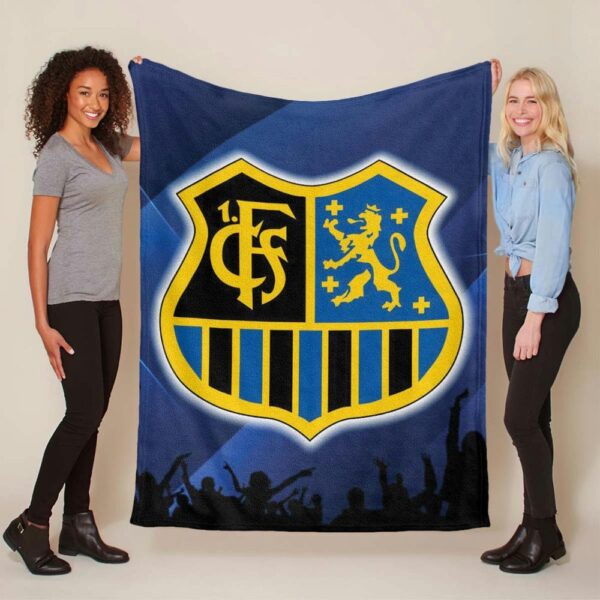 1. FC Saarbrücken feldfreudiger Fan Fleecedecke - Decke