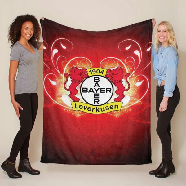 Bayer 04 Leverkusen Fußballverein Art.-Nr Fleecedecke - Decke