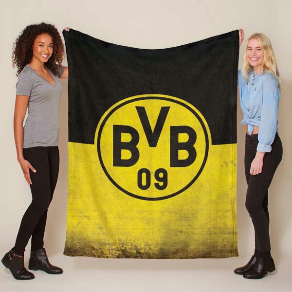 Borussia Dortmund BVB Schwarz Gelb Hintergrund Fleecedecke - Decke
