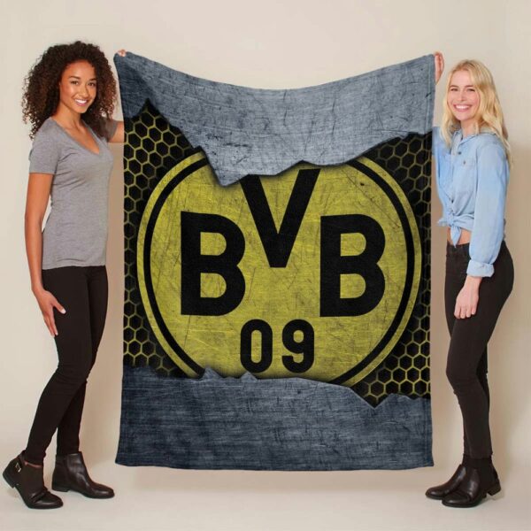 Borussia Dortmund BVB Metallrahmen Style Fleecedecke - Decke