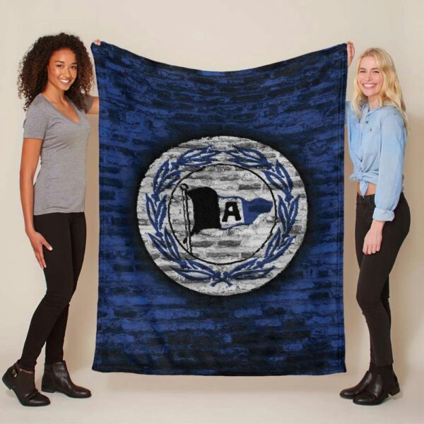 DSC Arminia Bielefeld blauer Ziegelstein Fleecedecke - Decke