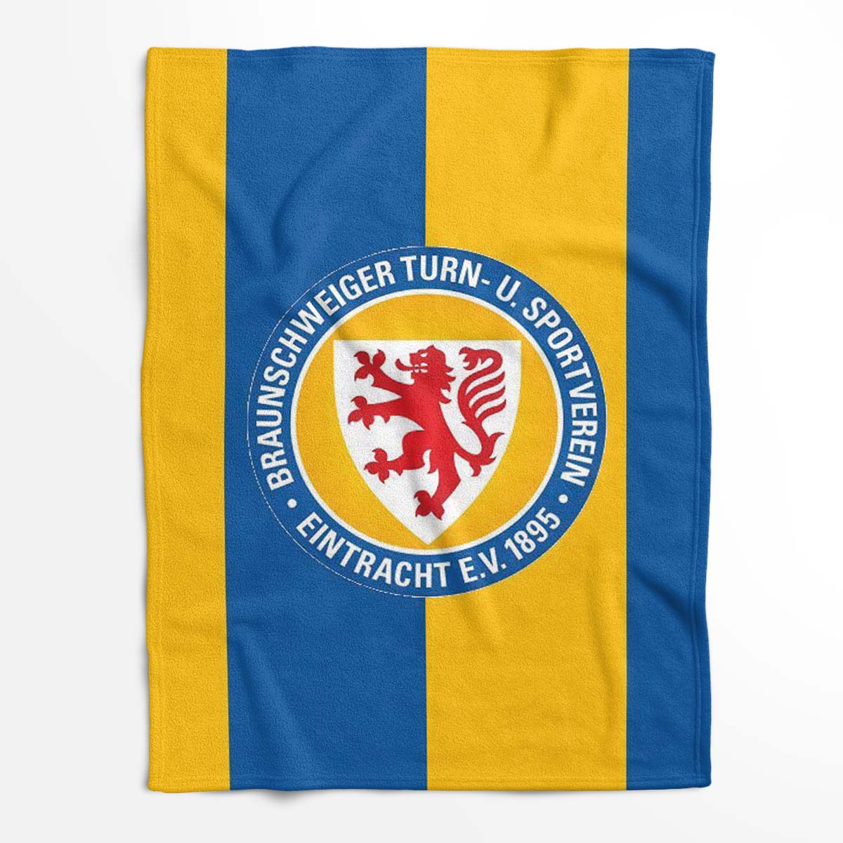 Eintracht Braunschweig Blau Gelb 04 Fleecedecke - Decke – Bild 2