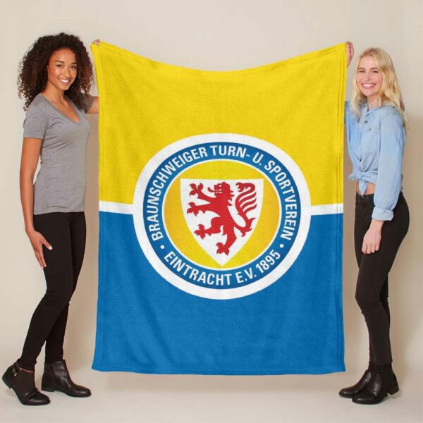 Eintracht Braunschweig Blau Gelb 05 Fleecedecke - Decke