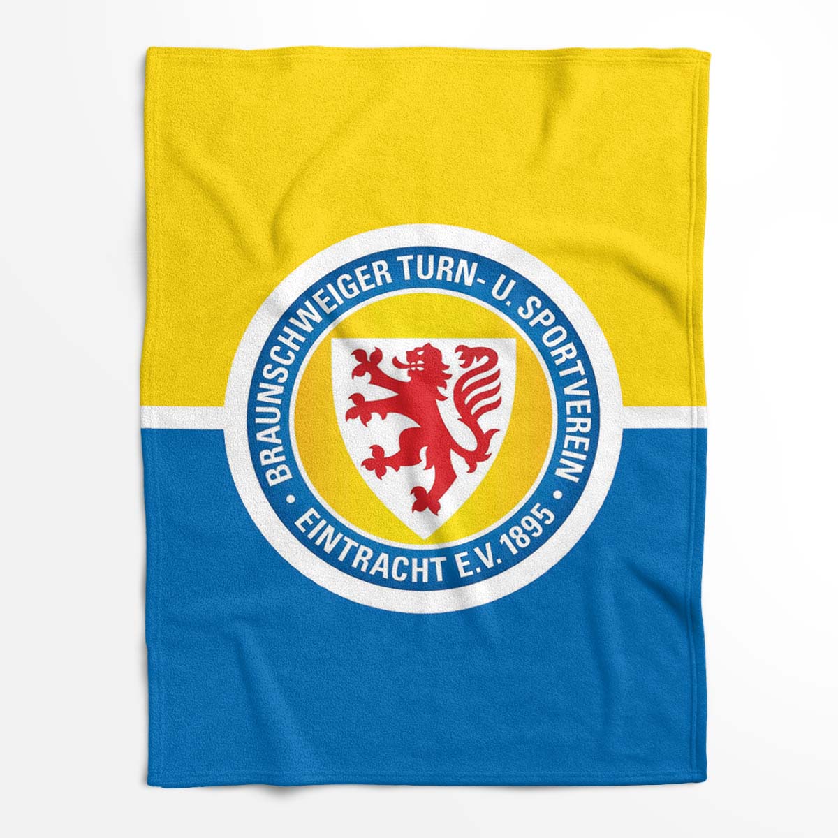 Eintracht Braunschweig Blau Gelb 05 Fleecedecke - Decke – Bild 2
