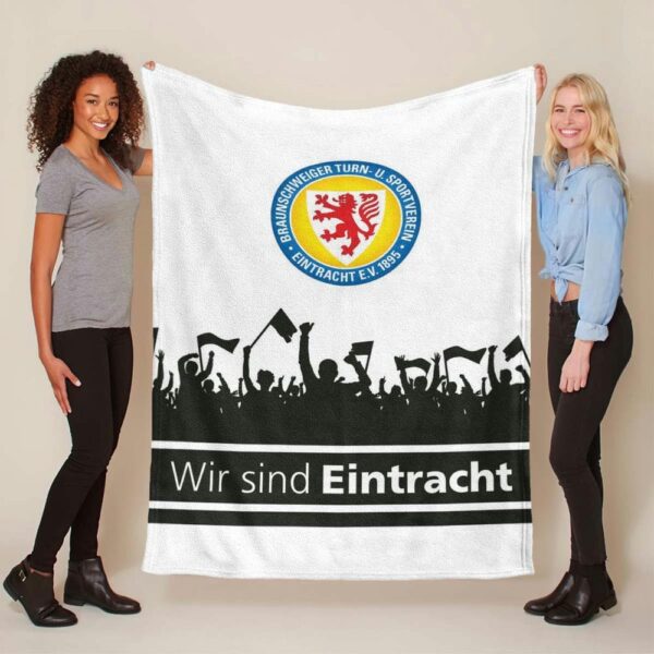 Eintracht Braunschweig Blau Gelb 08 Fleecedecke - Decke