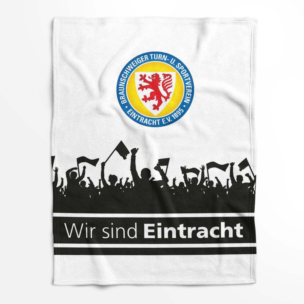 Eintracht Braunschweig Blau Gelb 08 Fleecedecke - Decke – Bild 2