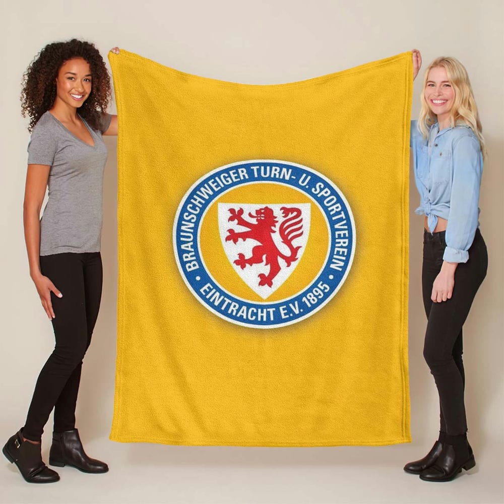 Eintracht Braunschweig Gelb 01 Fleecedecke - Decke