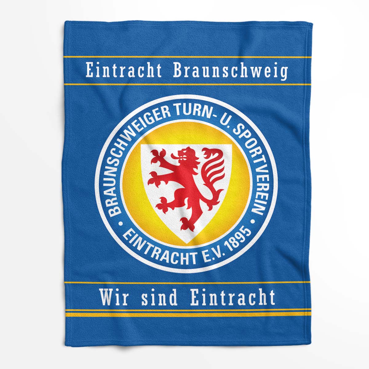 Eintracht Braunschweig Yellow Wir sind Eintracht Fleecedecke - Decke – Bild 2