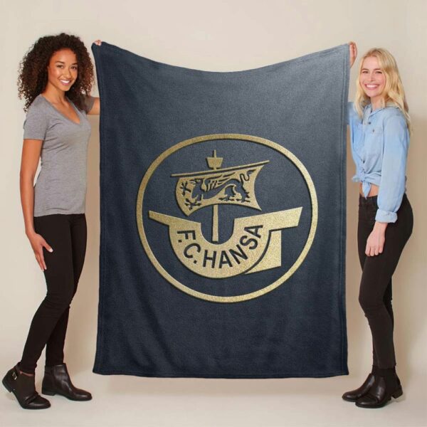 FC Hansa Rostock Goldene HAN Fleecedecke - Decke