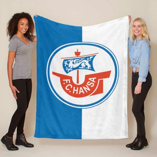 FC Hansa Rostock HAN 04 Fleecedecke - Decke