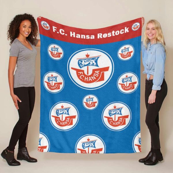 FC Hansa Rostock HAN 07 Fleecedecke - Decke