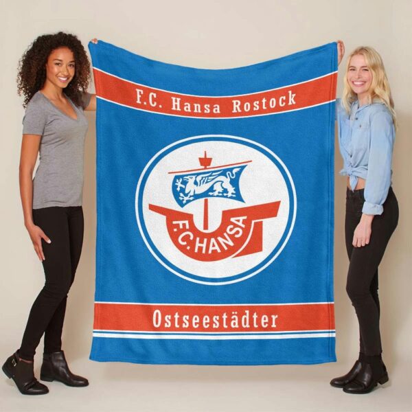 FC Hansa Rostock HAN 08 Fleecedecke - Decke