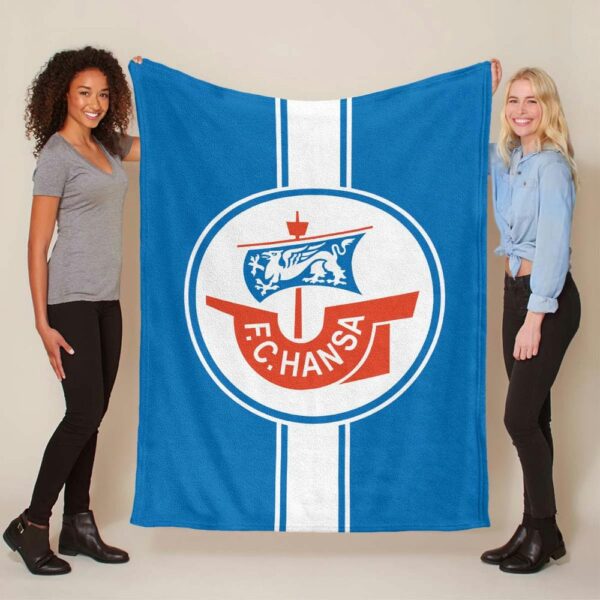 FC Hansa Rostock HAN 09 Fleecedecke - Decke