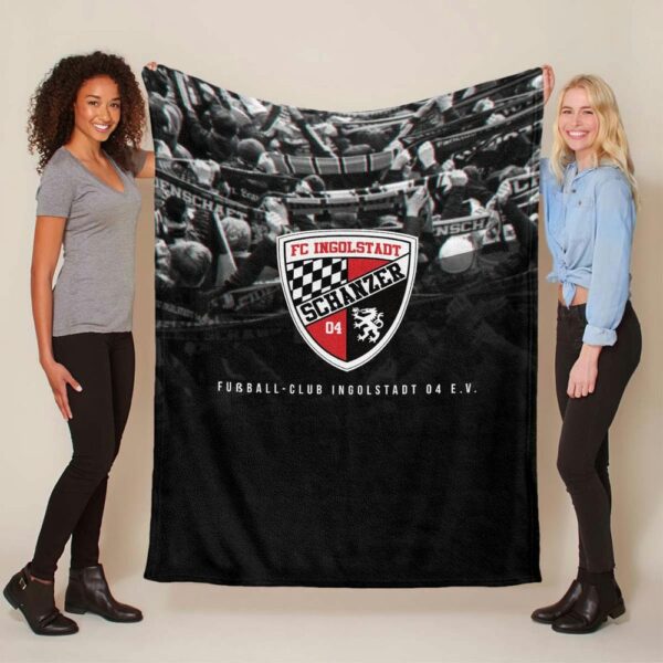 Hintergrund Fanfeld FC Ingolstadt 04 Fleecedecke - Decke