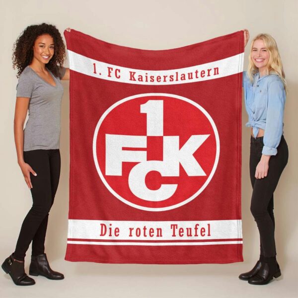 FC Kaiserslautern 1FCK Die roten Teufel Fleecedecke - Decke