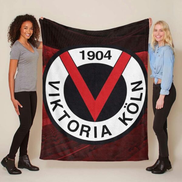 FC Viktoria Köln VIK Spielfeldhintergrund Fleecedecke - Decke