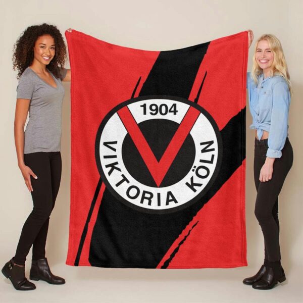 FC Viktoria Köln VIK roter Hintergrund 01 Fleecedecke - Decke