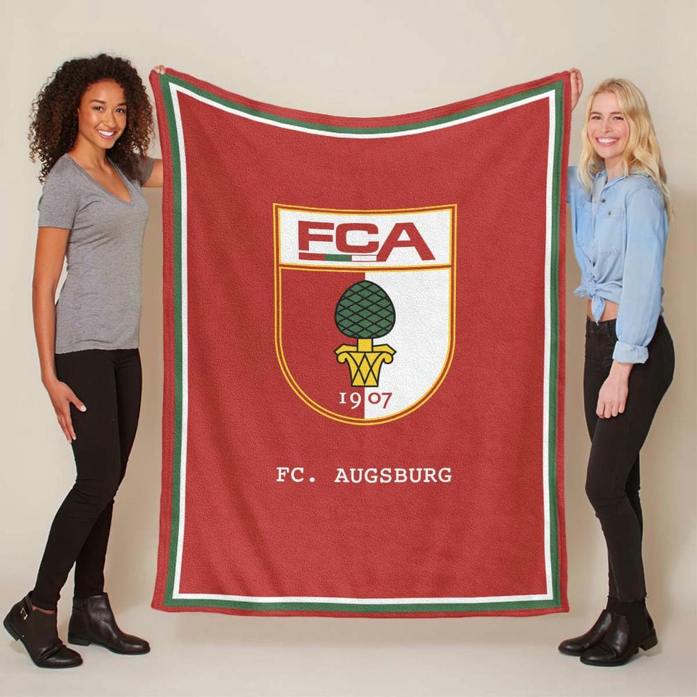 Fc Augsburg für Fan 01 Fleecedecke - Decke