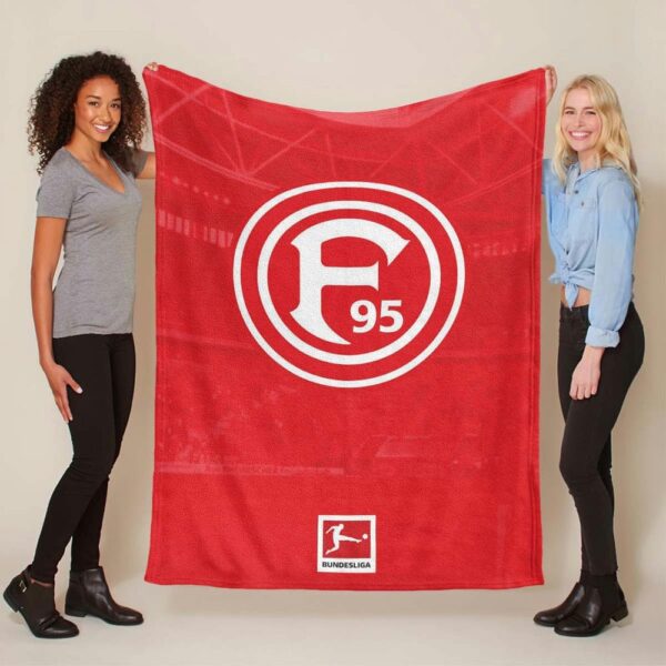 Fortuna Düsseldorf F95 Red Field Fleecedecke - Decke