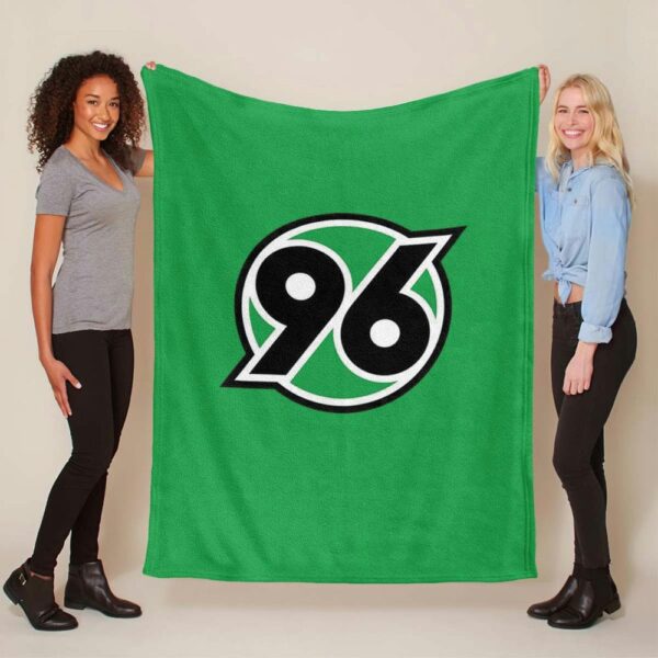Hannover 96 grüner Hintergrund 01 Fleecedecke - Decke
