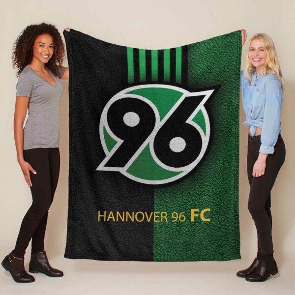 Hannover 96 grünes Leder Fleecedecke - Decke
