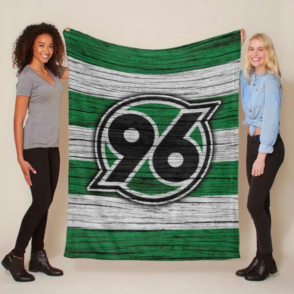 Hannover 96 grün holz Fleecedecke - Decke
