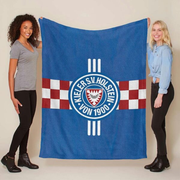 Holstein Kiel FC Kieler SV Holstein 1900 blau 04 Fleecedecke - Decke