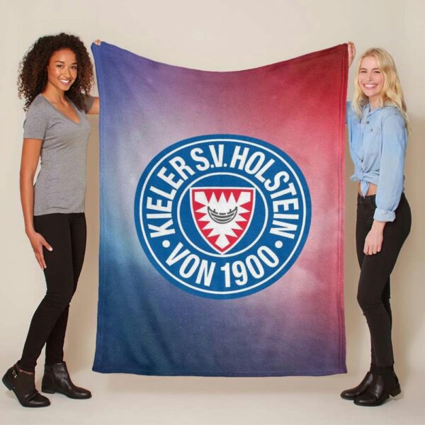 Holstein Kiel FC Kieler SV Holstein 1900 rot blau 05 Fleecedecke - Decke