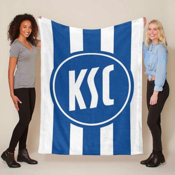 Karlsruher SC KSC blau 02 Fleecedecke - Decke