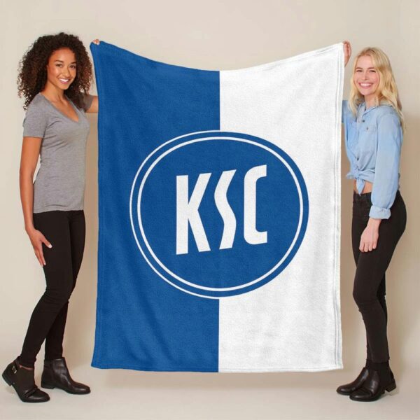 Karlsruher SC KSC blau 03 Fleecedecke - Decke