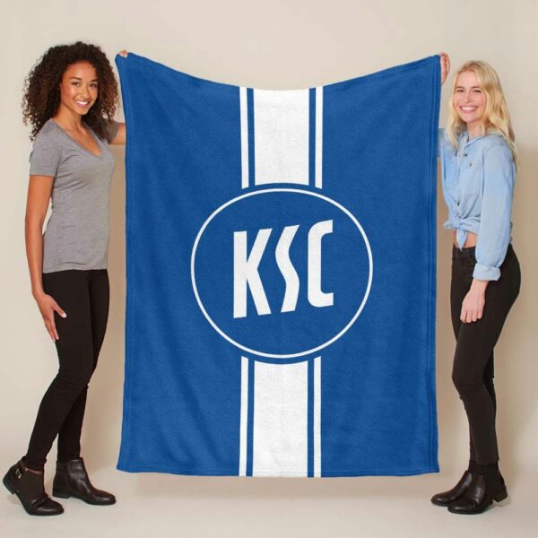 Karlsruher SC KSC blau 06 Fleecedecke - Decke