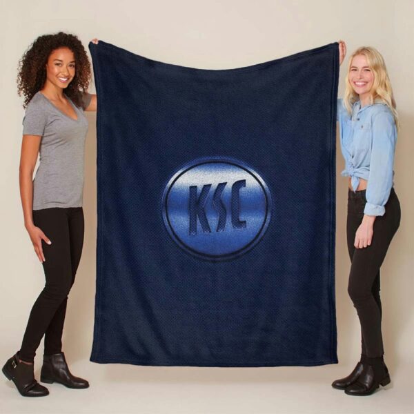 Karlsruher SC KSC blau Carbonfaser Fleecedecke - Decke