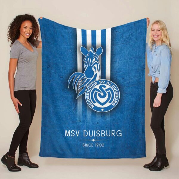 MSV Duisburg Blaumetall Fleecedecke - Decke