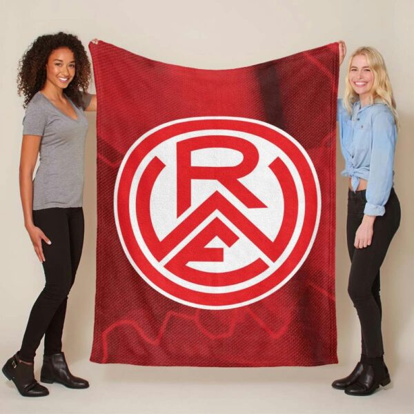 Rot-Weiss Essen RWE Roter Hintergrund Fleecedecke - Decke