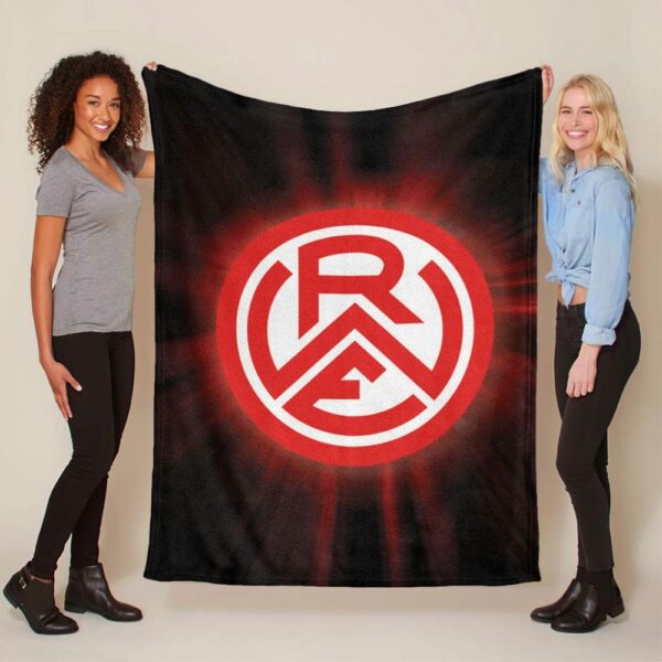 Rot-Weiss Essen Rotlichthintergrund RWE Fleecedecke - Decke