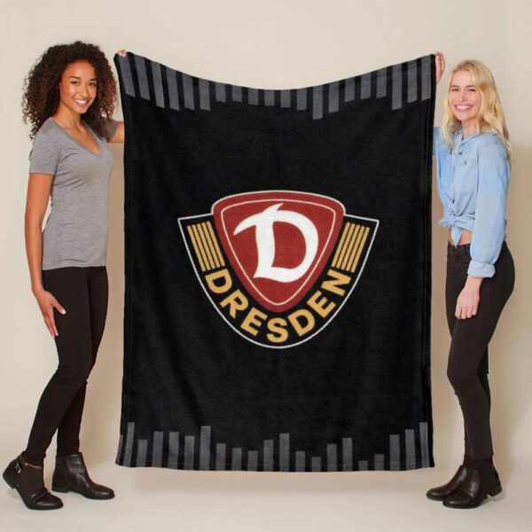 SG Dynamo Dresden schwarzer Hintergrund Fleecedecke - Decke