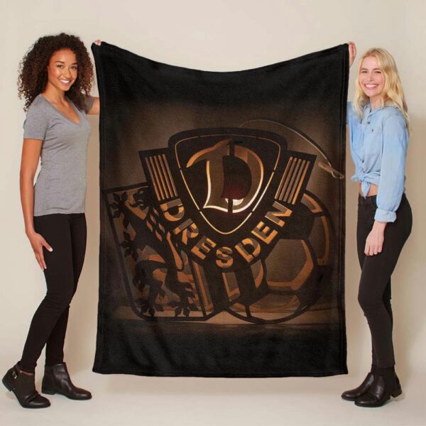 SG Dynamo Dresden golden Fleecedecke - Decke