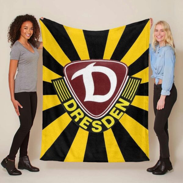SG Dynamo Dresden gelb schwarz Fleecedecke - Decke
