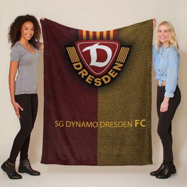 SG Dynamo Dresden gelbes Leder Fleecedecke - Decke