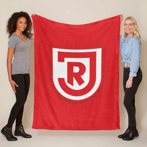 Rotes Logo des SSV Jahn Regensburg Fleecedecke - Decke