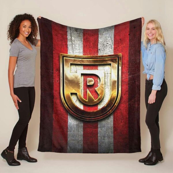 SSV Jahn Regensburg Rotmetall Fleecedecke - Decke