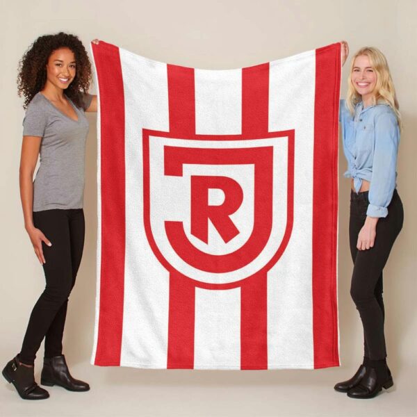SSV Jahn Regensburg rot weiß 02 Fleecedecke - Decke