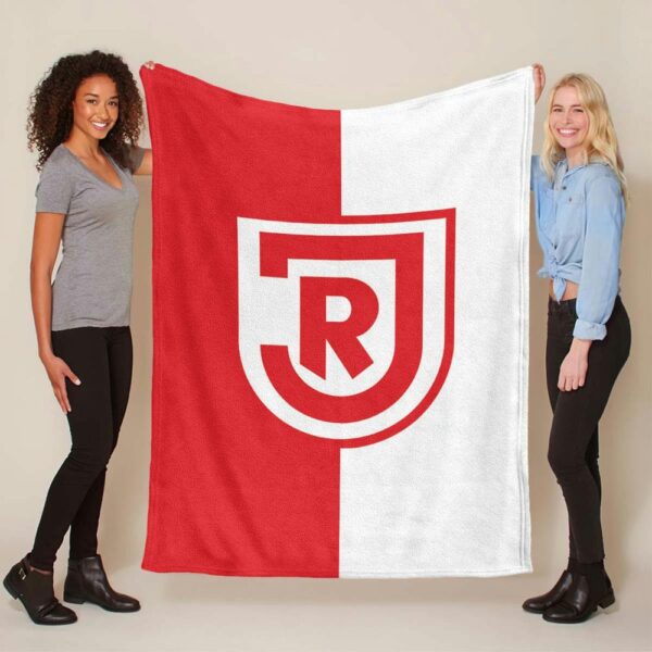 SSV Jahn Regensburg rot weiß 03 Fleecedecke - Decke